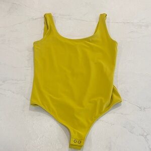 Express Yellow Green Body Contour Bodysuit